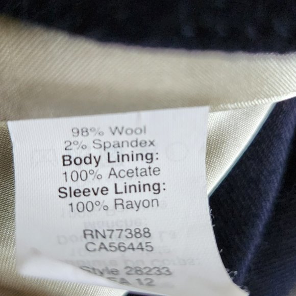 J. Crew schoolboy strong shoulder 2 gold button wool jacket/blazer Sz 2 - Picture 14 of 14